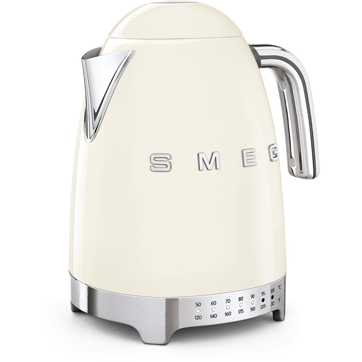 Smeg 50's Retro Design KLF04CRUS Electric Variable Temperature Kettle 56 oz. in Cream