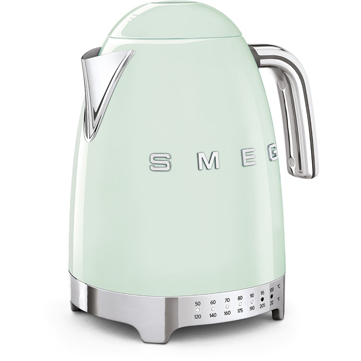 Smeg 50's Retro Design KLF04PGUS Electric Variable Temperature Kettle 56 oz. in Pastel Green