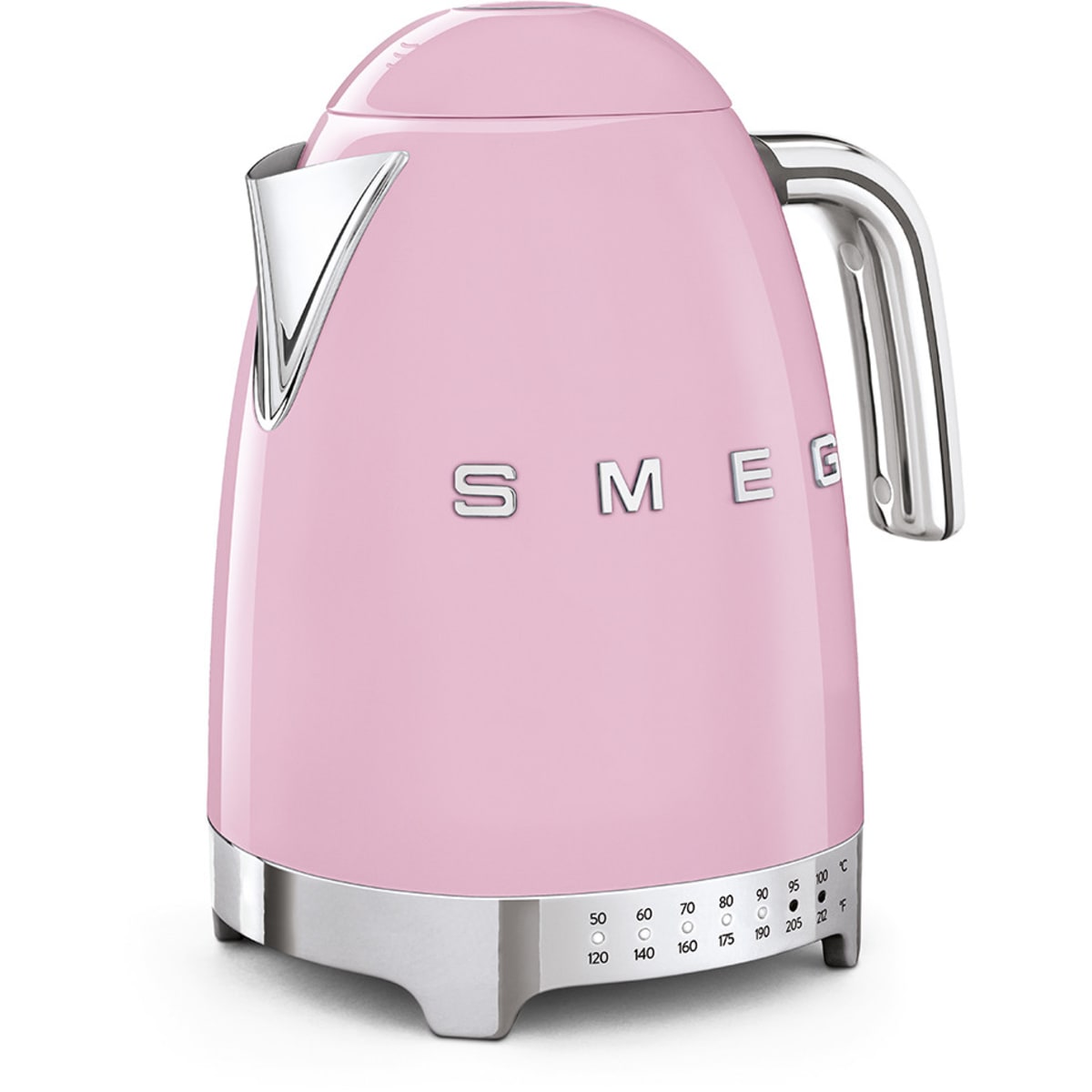 Smeg 50's Retro Design KLF04PKUS Electric Variable Temperature Kettle 56 oz. in Pink