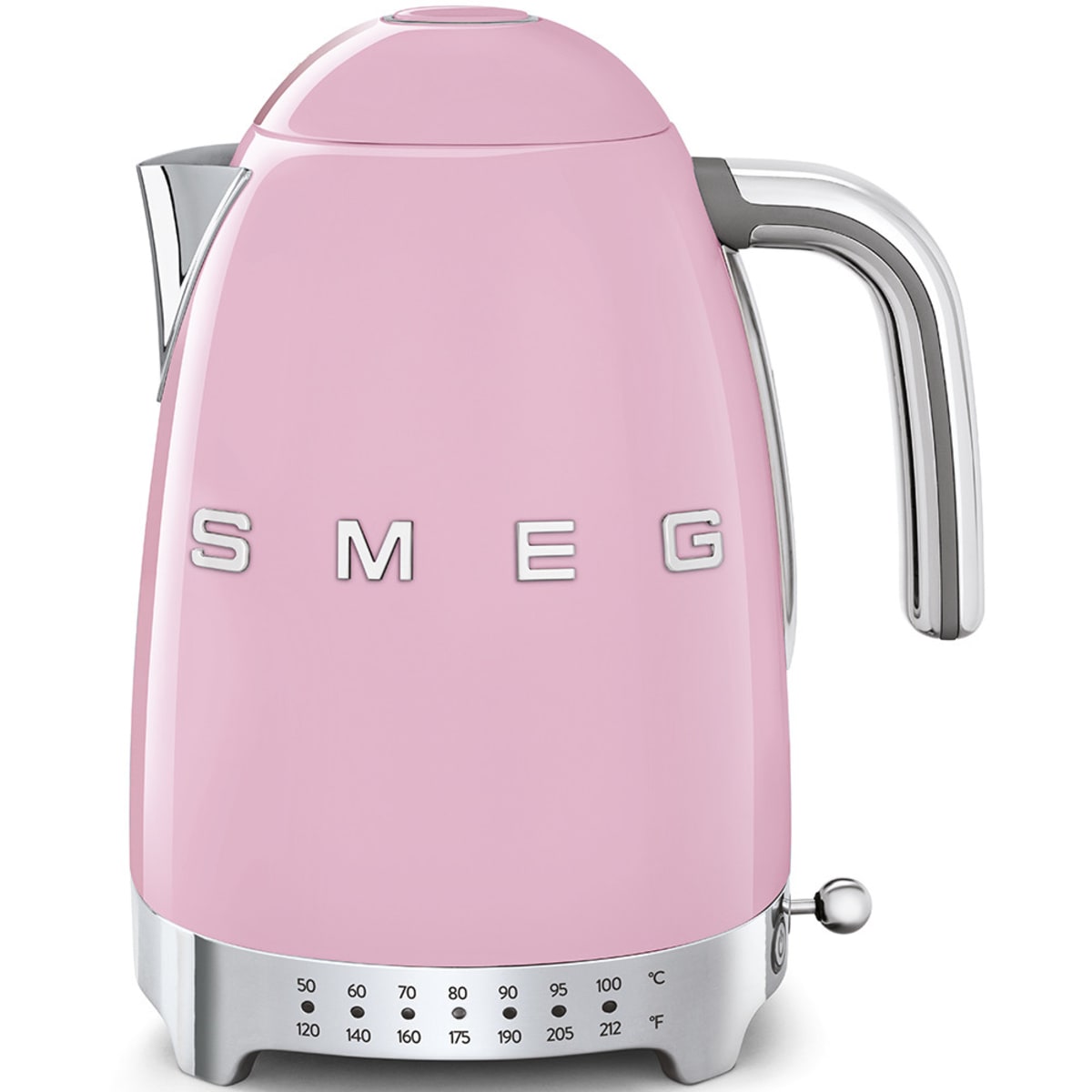 Smeg 50's Retro Design KLF04PKUS Electric Variable Temperature Kettle 56 oz. in Pink