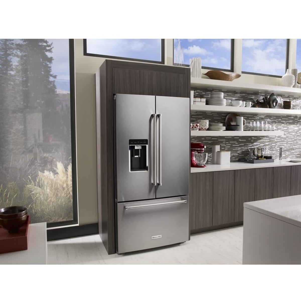 KitchenAid KRFC704FPS 36 in. 23.8 cu. ft. French Door Refrigerator - alternate angle 8 | Varouj Appliances