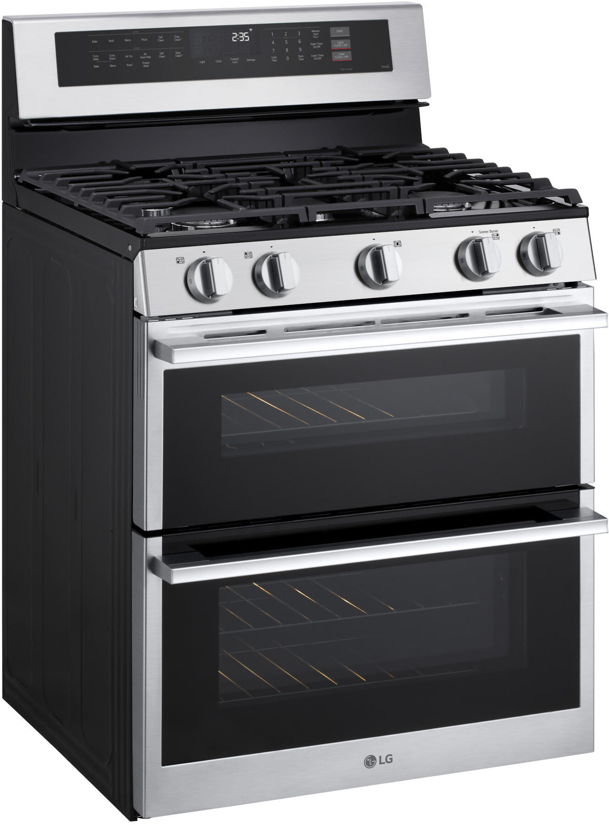 LG LDGL6924Y gas range right angle lit