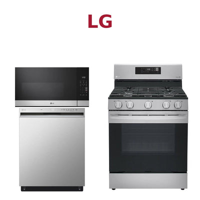 3-Piece Kitchen Package (Stove + Microwave + Dishwasher) - Premium