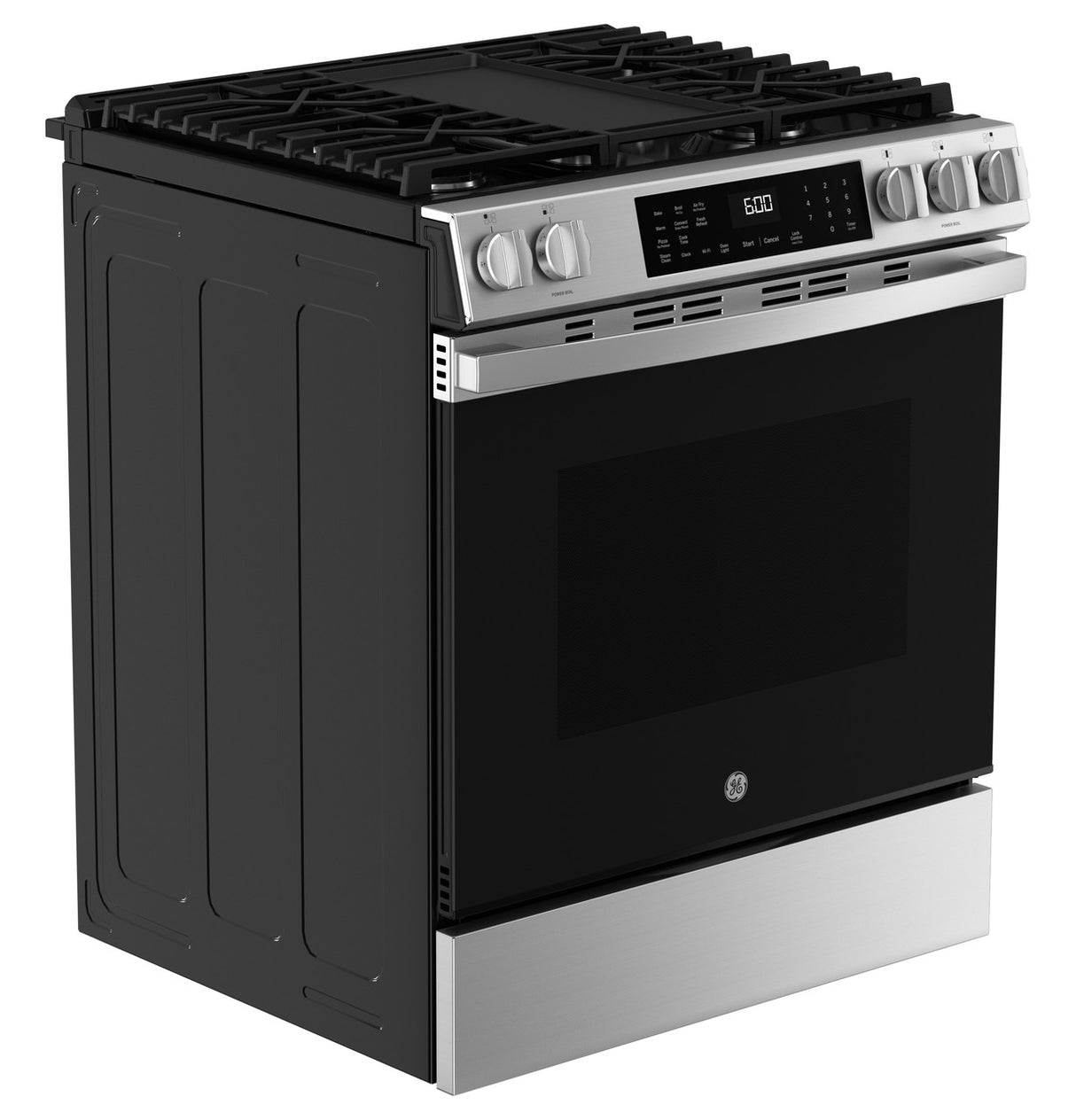 GE 30" Slide-In Front-Control Convection Gas Range with Air Fry – Stainless Steel (GGS600AVFS)