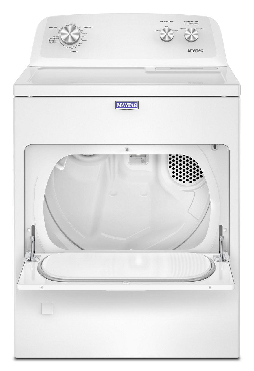 Maytag MGD4005SW gas dryer - hamper door open