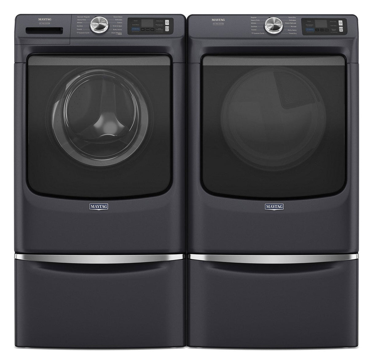 Maytag XHPC155RF pedestals with washer and dryer