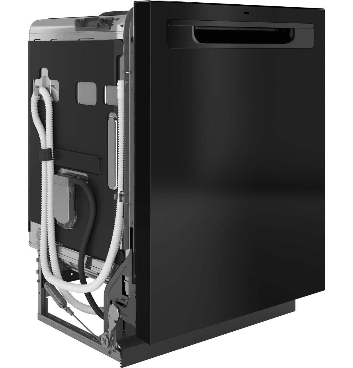 GE GDP670SGVBB - Top Control Dishwasher with Stainless Steel Interior, Sanitize Cycle, 45 dBa Sound Level, 3rd-Rack, Dry Boost & Pocket Handle - Black