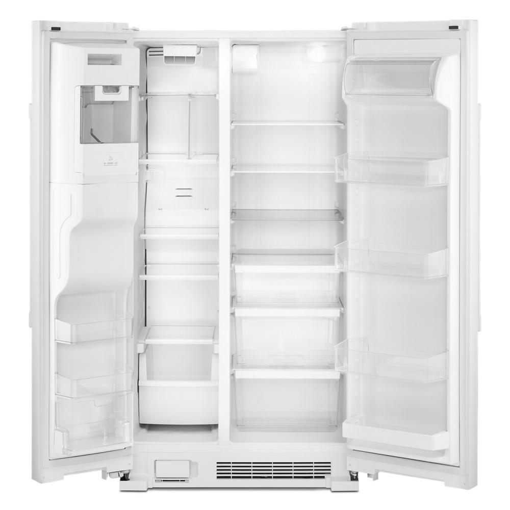 36-Inch Wide Side-by-Side Refrigerator with Exterior Ice and Water Dispenser - 25 Cu. Ft. - (MSS25C4MGW)