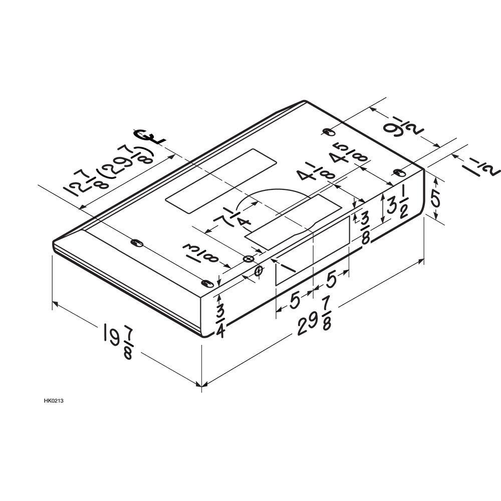 Broan 30-Inch 300 Max Blower CFM 5.0 Sones Stainless Steel Range Hood - (BKSH130SS)