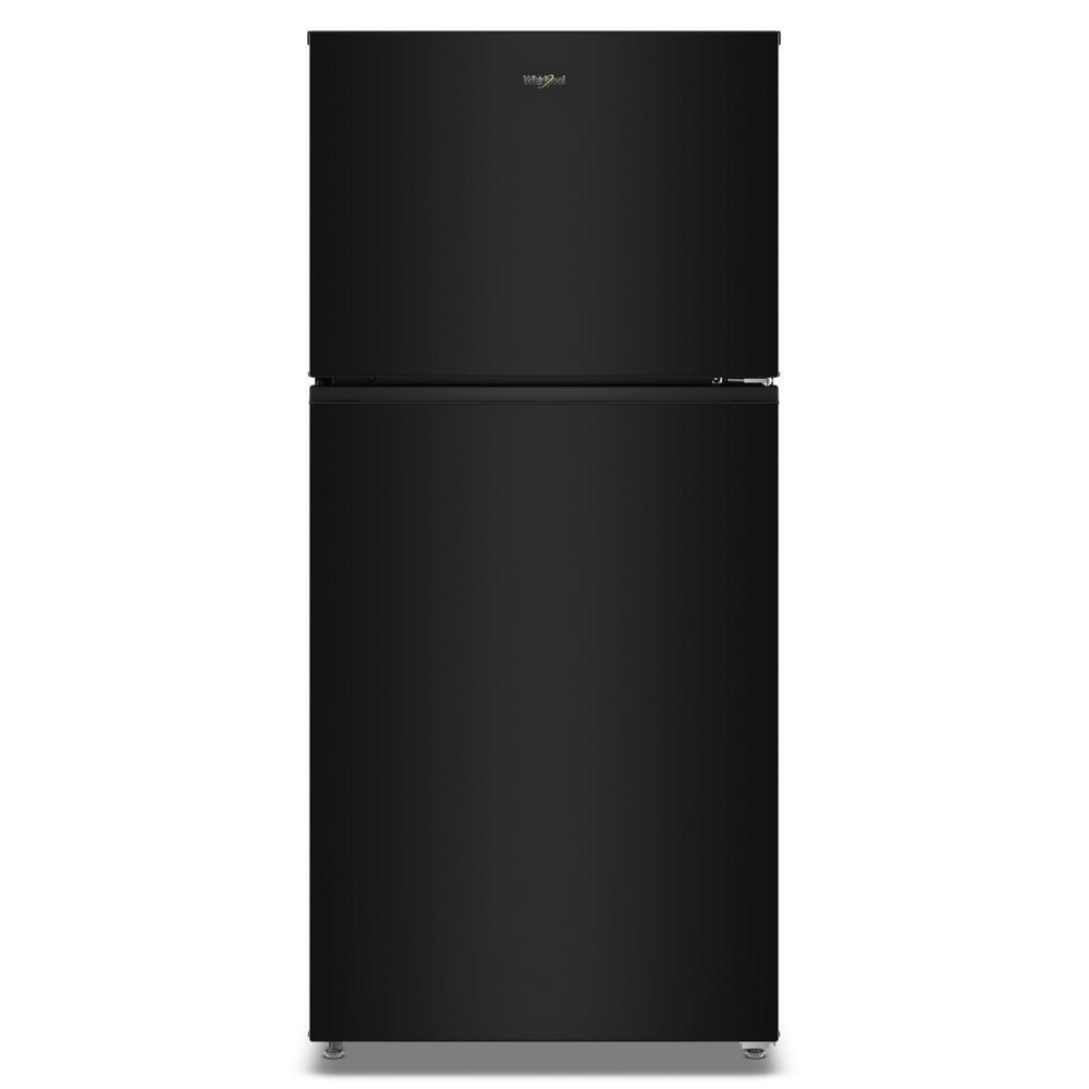 Whirlpool WRTX3319SB black top-freezer refrigerator front view