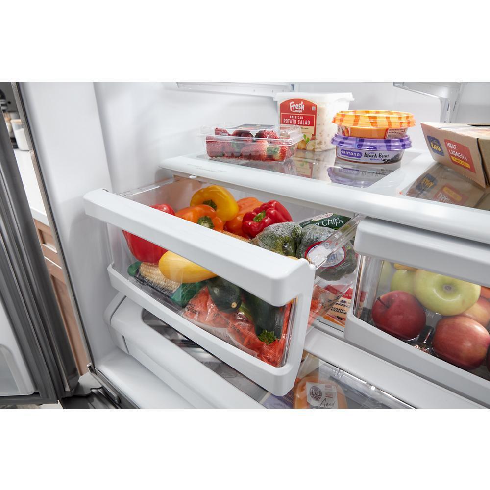Maytag(R) 36 Inch Wide French Door Bottom Mount Refrigerator with Max Cool Setting - 25 Cu. Ft. - (MRFF4136RZ)