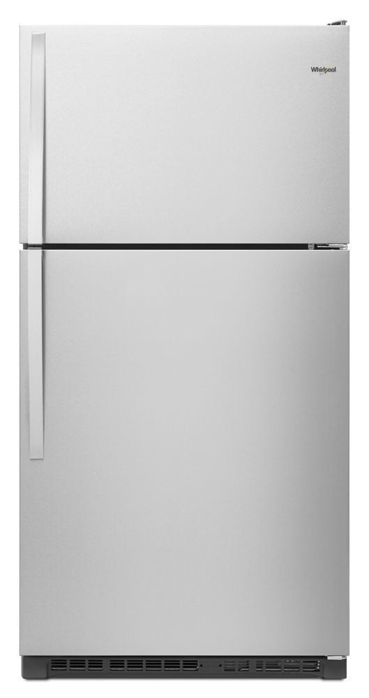 Whirlpool WRT311FZDZ stainless top-freezer refrigerator front view