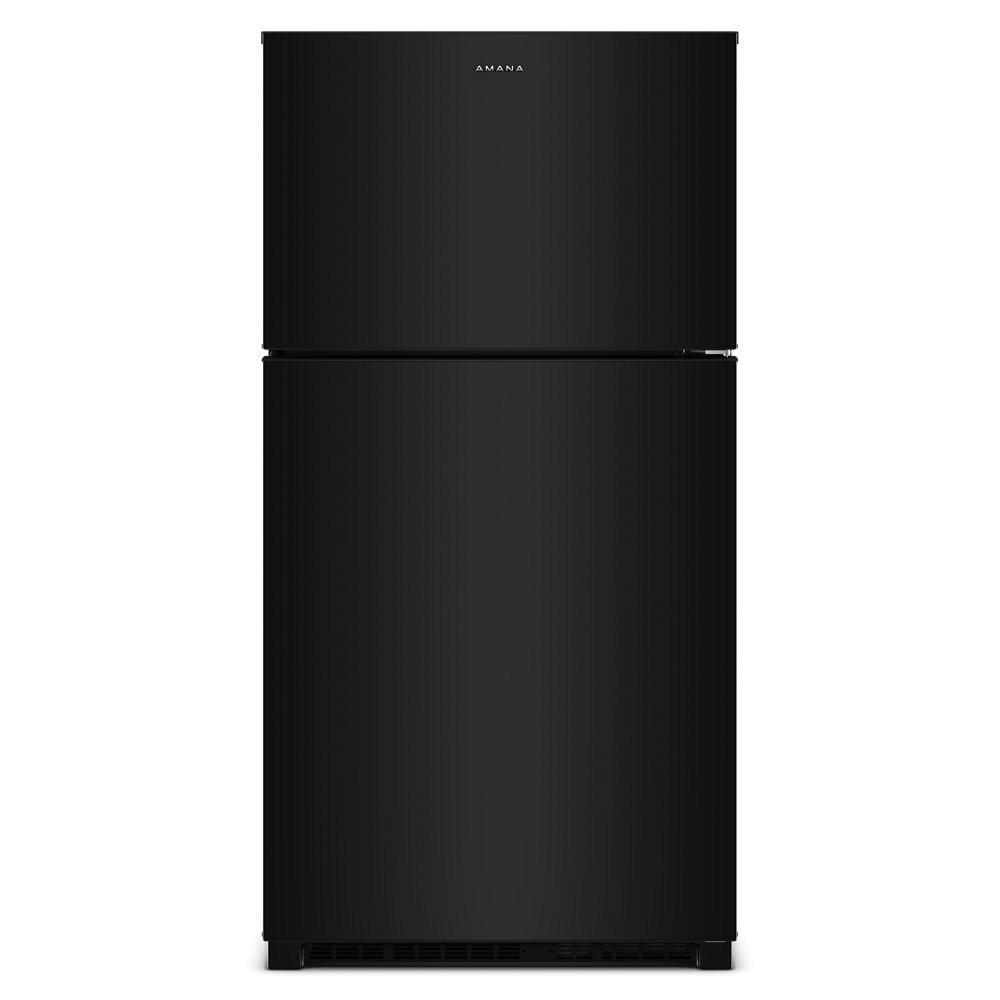 Amana ARTX2021TB black top-freezer refrigerator front view