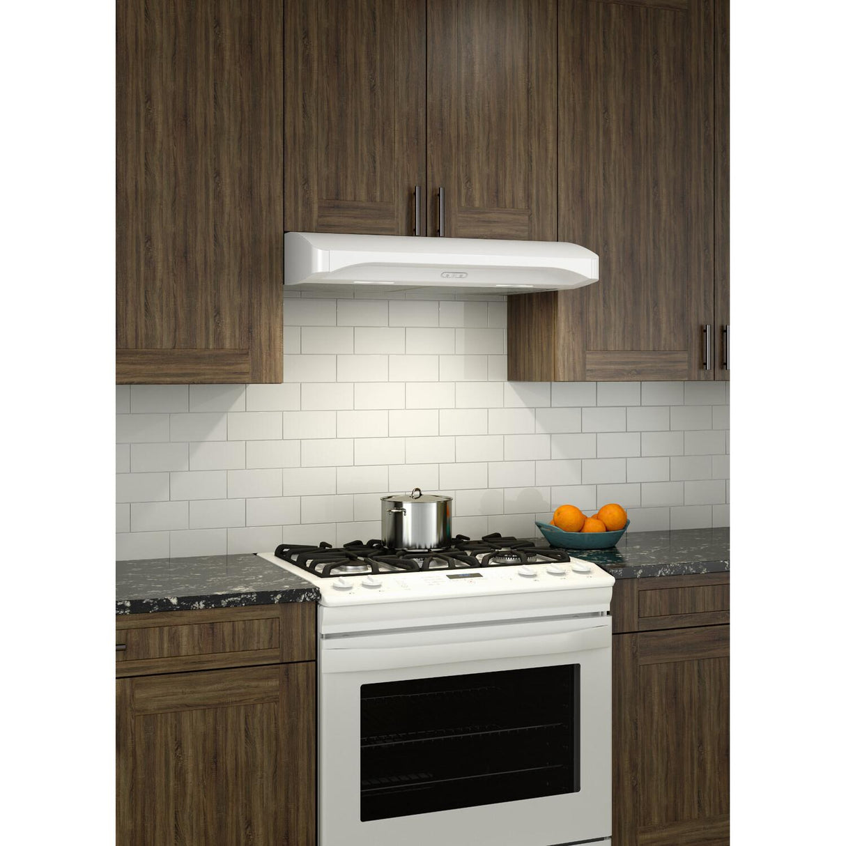 Broan(R) Elite 30-Inch Convertible Under-Cabinet Range Hood, White, 375 Max Blower CFM - (ALT230WW)