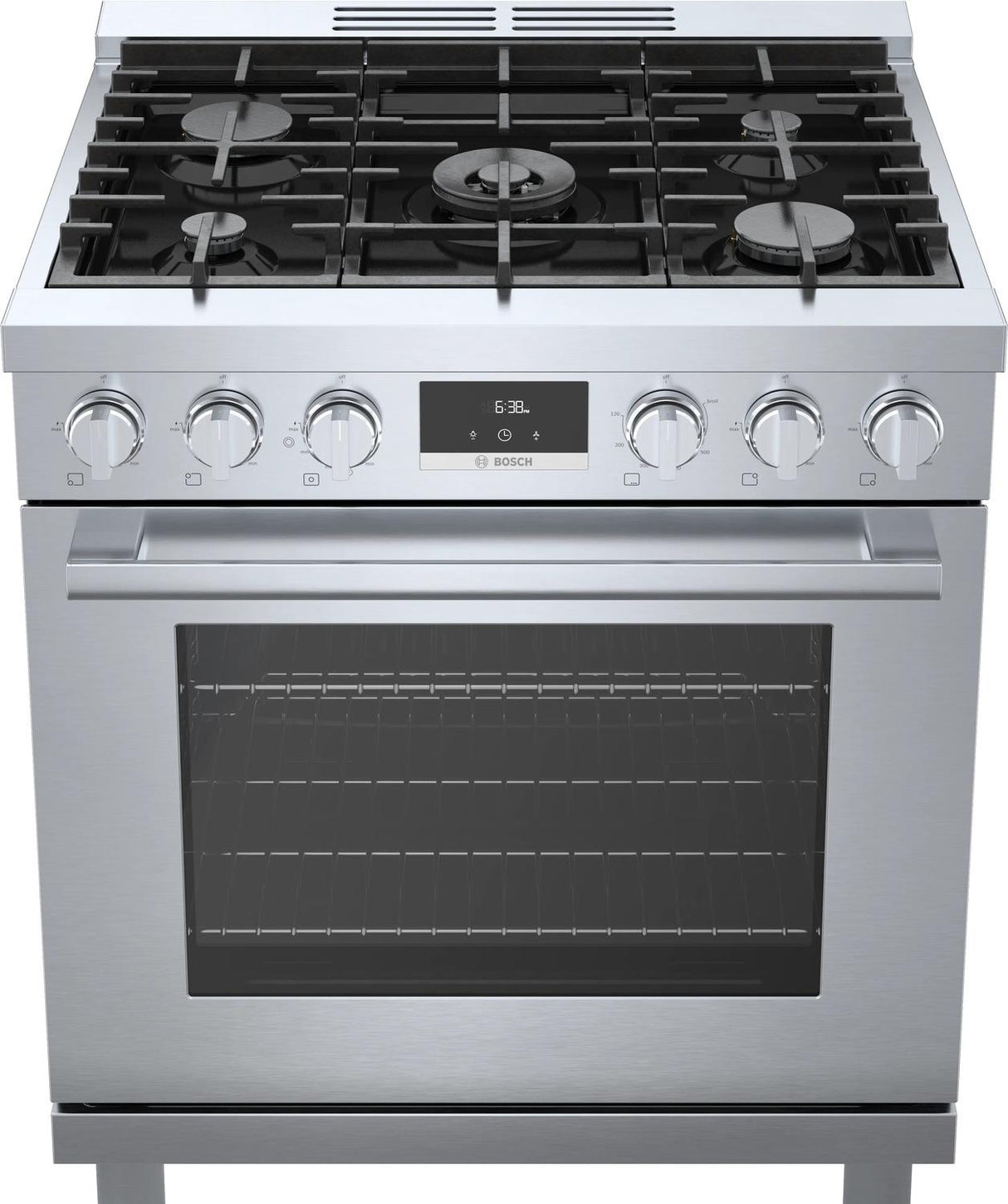 800 Series Dual Fuel Freestanding Range 30" Stainless Steel - (HDS8055U)