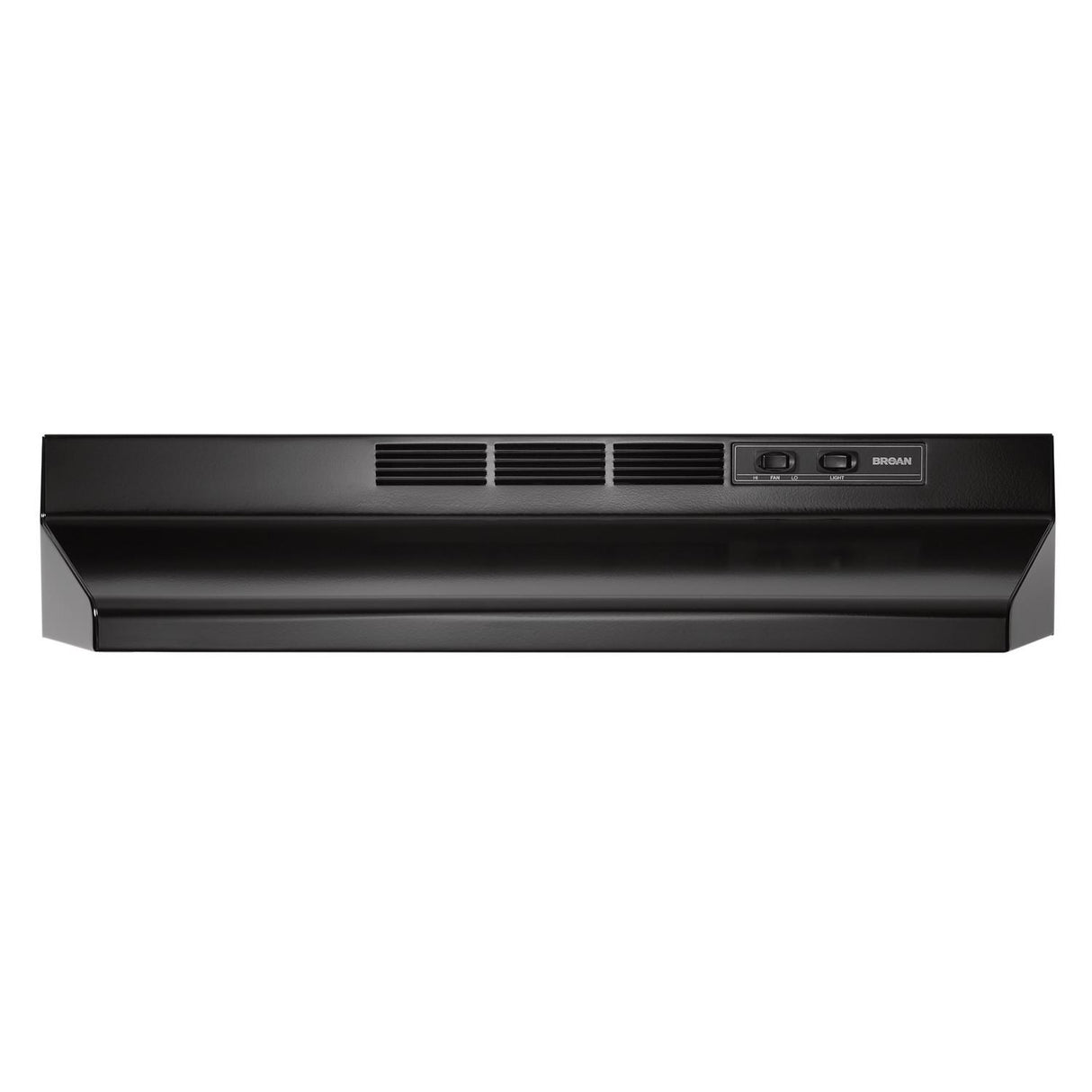 Broan(R) 30-Inch Convertible Under-Cabinet Range Hood w/ Easy Install System, 260 Max Blower CFM, Black - (BUEZ330BL)