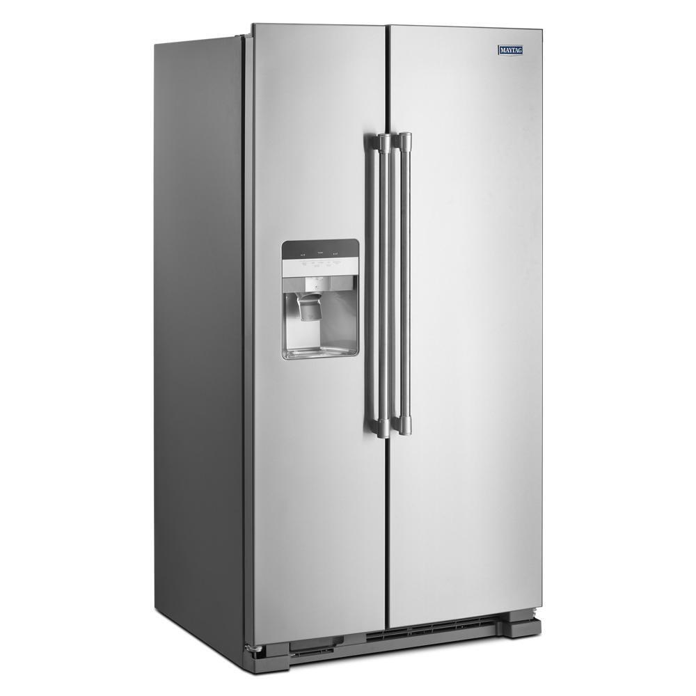 36-Inch Wide Side-by-Side Refrigerator with Exterior Ice and Water Dispenser - 25 Cu. Ft. - (MSS25C4MGZ)