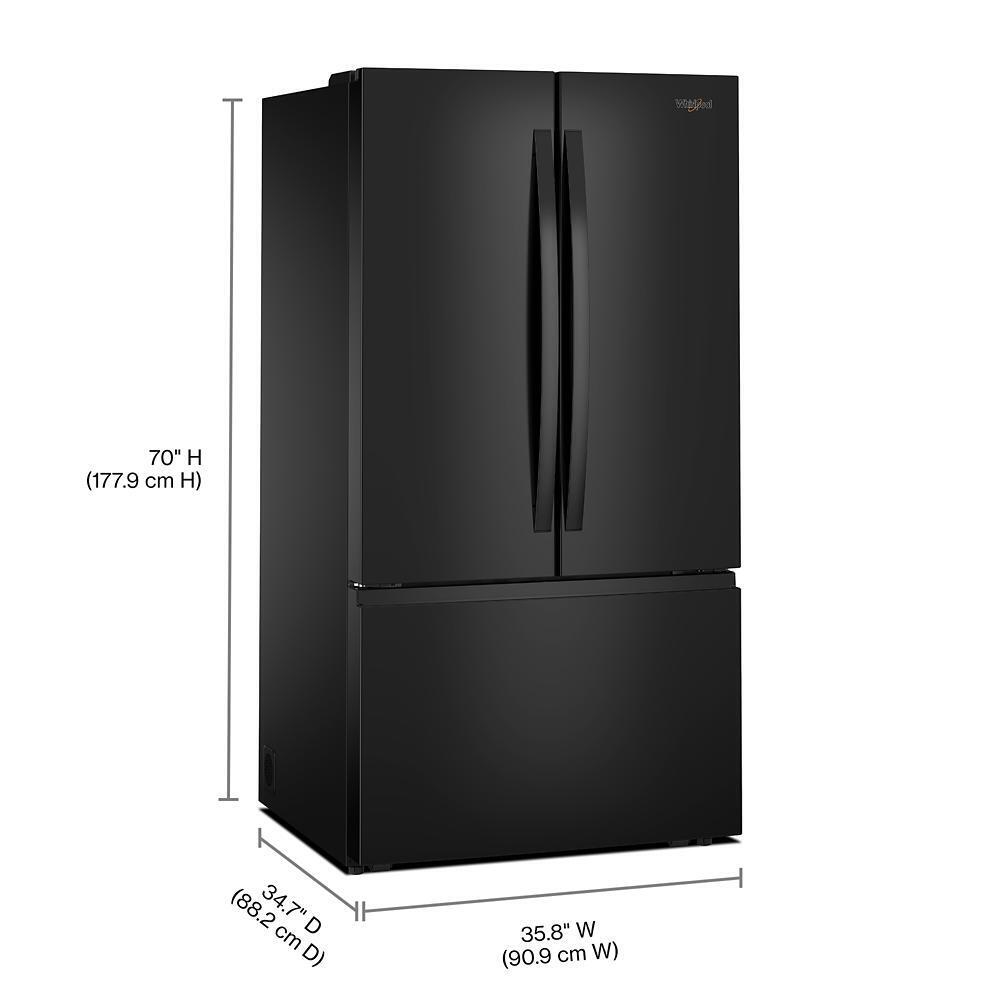 Whirlpool WRFF3136SB doors open