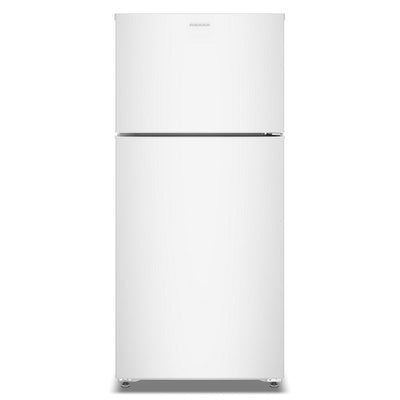 Amana ARTX2314TW white top-freezer refrigerator front view