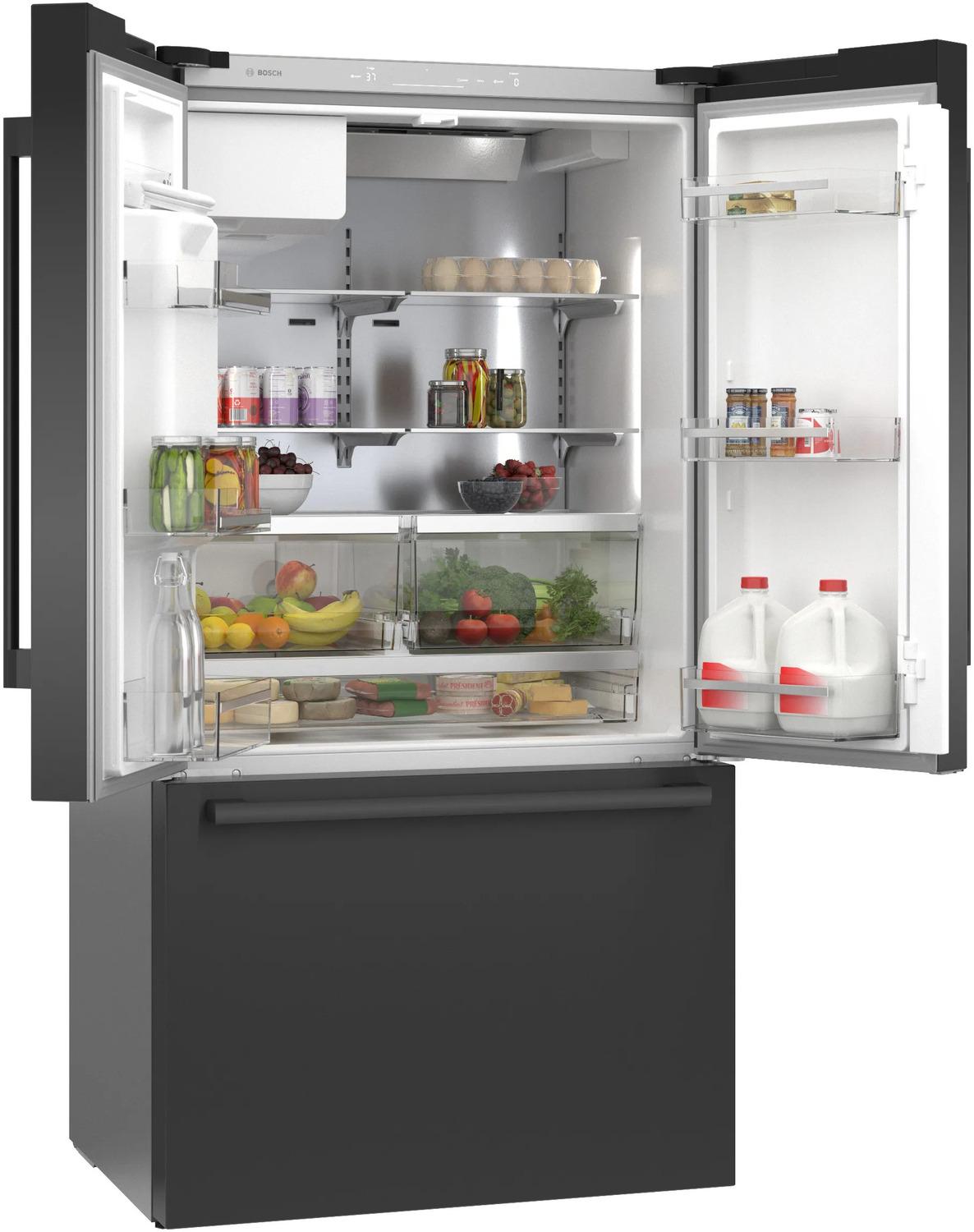 500 Series French Door Bottom Mount Refrigerator 36" Black Stainless Steel - (B36CD50SNB)