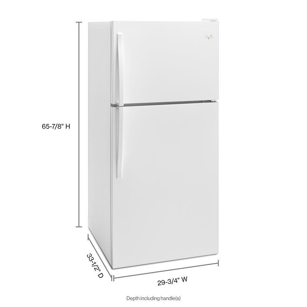 Whirlpool WRT318FMDW interior shelves