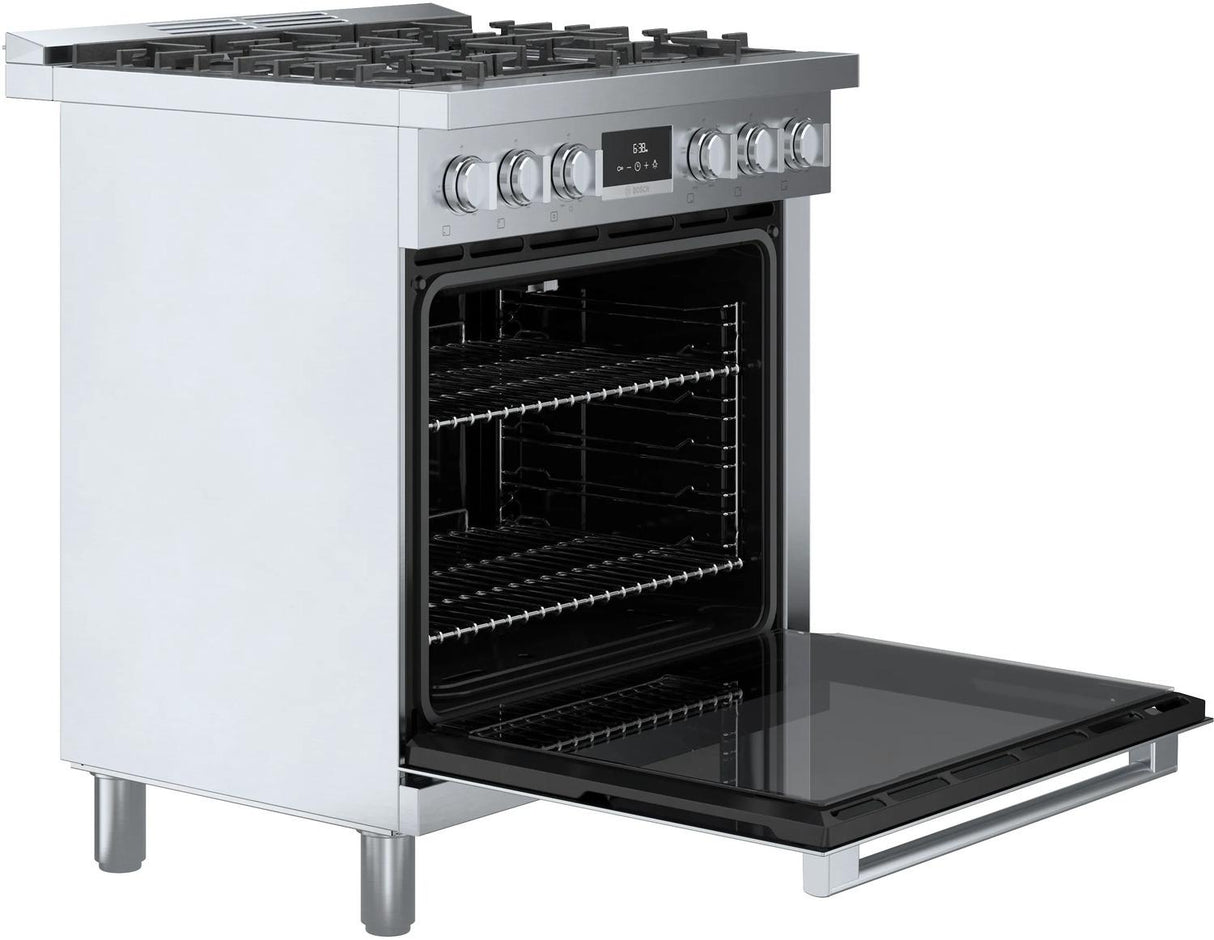 800 Series Dual Fuel Freestanding Range 30" Stainless Steel - (HDS8055U)