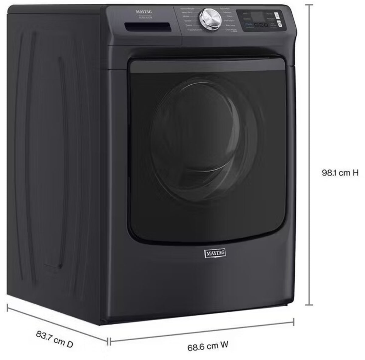 Maytag MFW7020RF front load washer side view