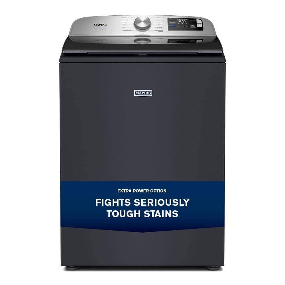Maytag MTW6205RF 5.2 cu ft Top Load Washer in Midnight Steel
