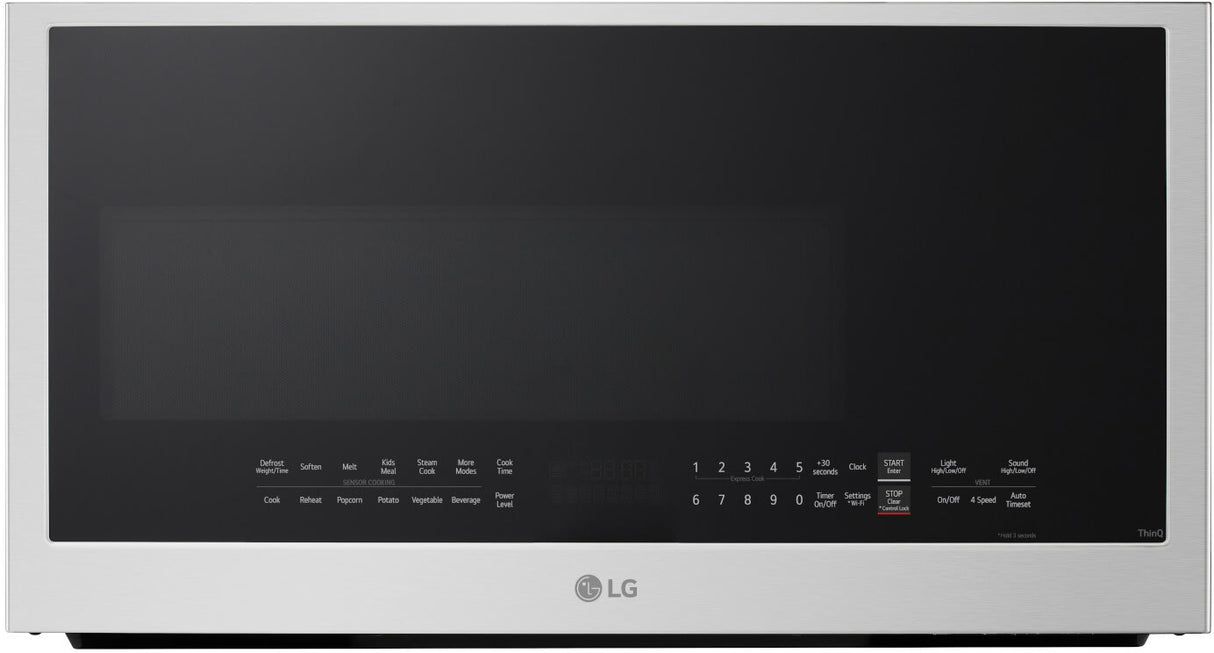LG MVEL2035X over-the-range microwave front detail