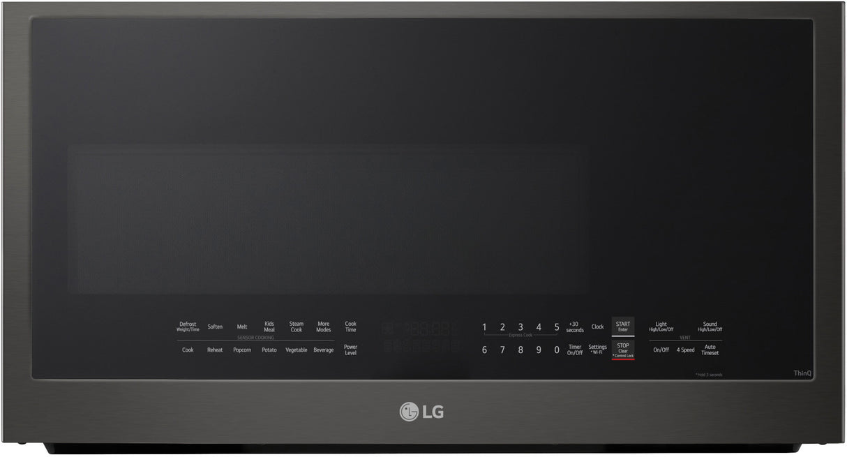 LG MVEL2035Z over-the-range microwave product front