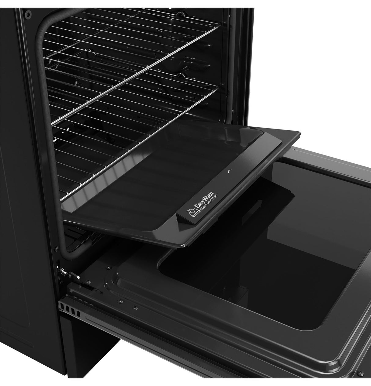 GE GGF600AVBB gas range EasyWash oven tray