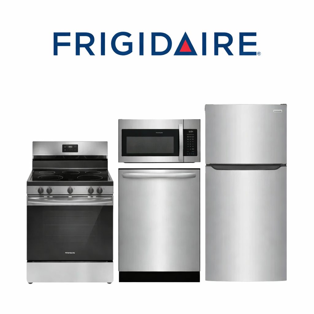 Frigidaire Everyday Kitchen Collection – Refrigerator: FFTR1835VS | Range: FCRE3052BS | Dishwasher: FDPH4316AS | Microwave: FMOS1846BS