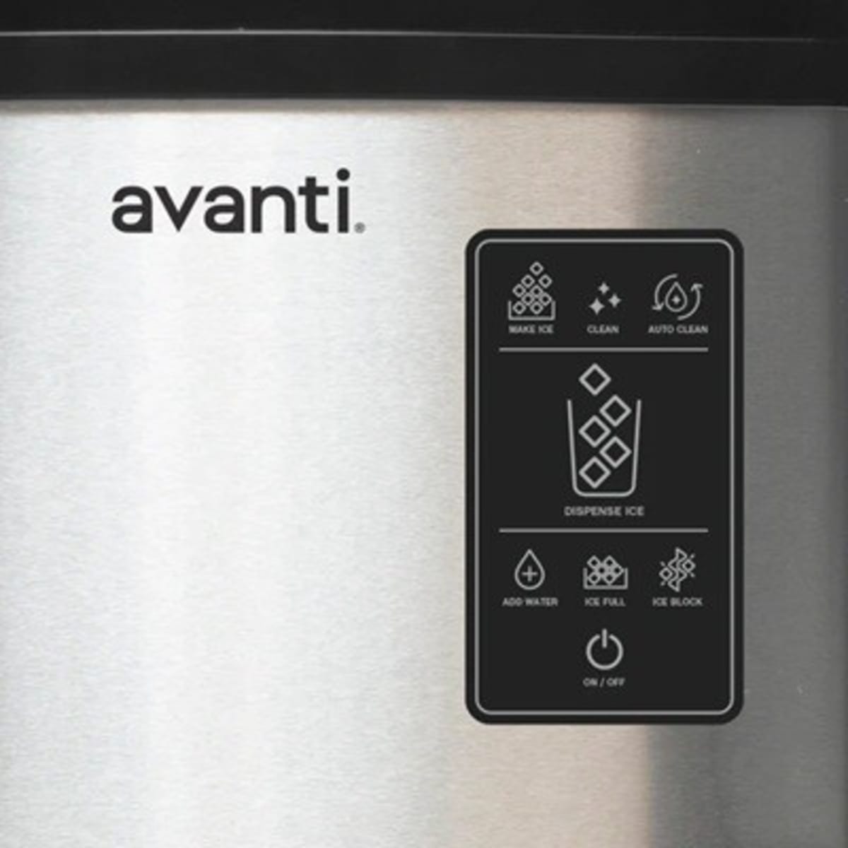 Avanti NIMDTS3326SIS 11" Countertop Ice Maker 3 lbs. Storage Capacity 33 lbs. Daily