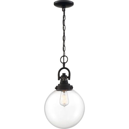 Nuvo Lighting 60-6673 Skyloft Mini Pendant - Aged Bronze / Clear
