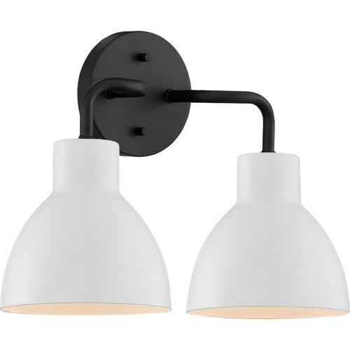 Nuvo Lighting 60-6785 Sloan 2 Bulb Bathroom Light - Matte Black / White