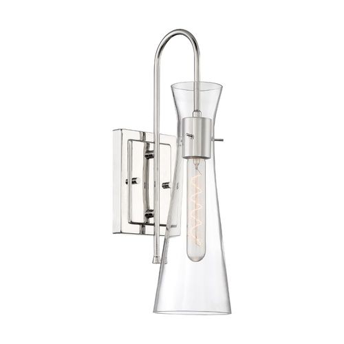 Nuvo Lighting 60-6867 Bahari 1 Bulb Wall Sconce - Polished Nickel