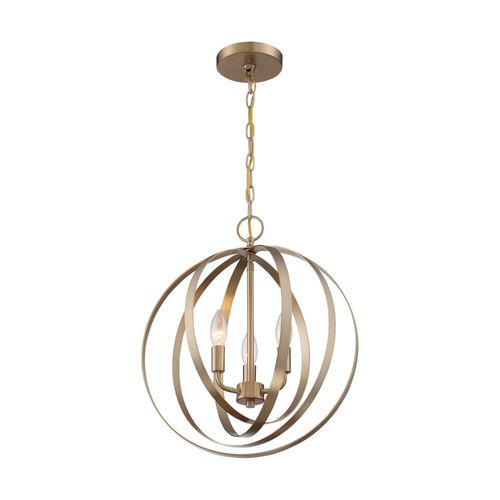 Nuvo Lighting 60-7057 Pendleton Entrance / Foyer Pendant - Burnished Brass