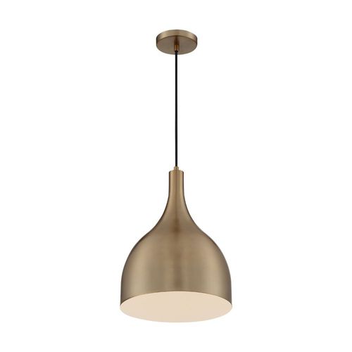 Nuvo Lighting 60-7077 Bellcap Down Light Pendant - Burnished Brass