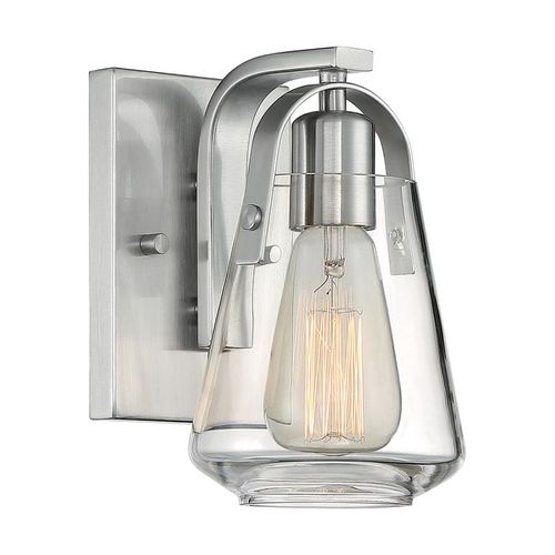 Nuvo Lighting 60-7111 Skybridge 1 Bulb Wall Sconce - Brushed Nickel
