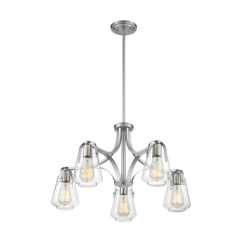 Nuvo Lighting 60-7115 Skybridge Mid Sized Chandelier - Brushed Nickel