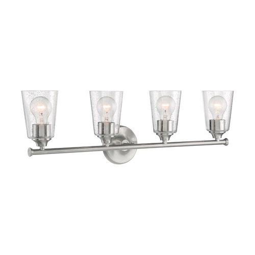 Nuvo Lighting 60-7184 Bransel 4 or more Bulb Bathroom Light - Brushed Nickel