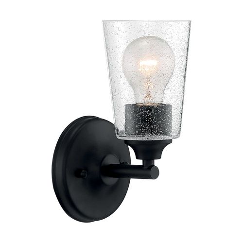 Nuvo Lighting 60-7281 Bransel 1 Bulb Wall Sconce - Matte Black