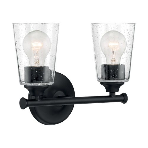 Nuvo Lighting 60-7282 Bransel 2 Bulb Bathroom Light - Matte Black