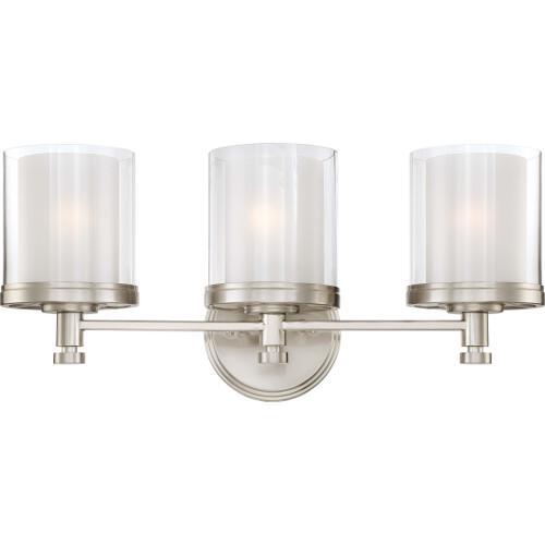 Nuvo Lighting 60-4643 Decker 3 Bulb Bathroom Light - Brushed Nickel