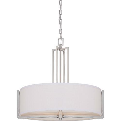 Nuvo Lighting 60-4756 Gemini Drum Pendant - Brushed Nickel