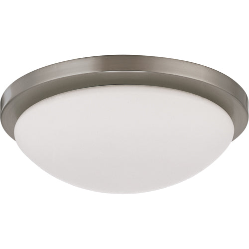 Nuvo Lighting 62-1042 Button Flush Mount Ceiling Light - Brushed Nickel