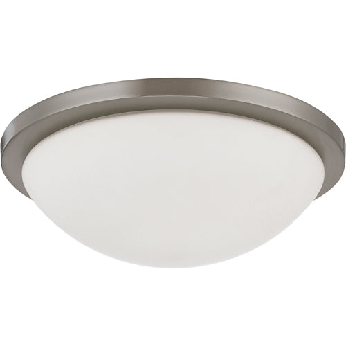 Nuvo Lighting 62-1043 Button Flush Mount Ceiling Light - Brushed Nickel