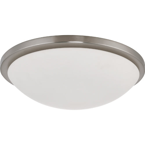 Nuvo Lighting 62-1044 Button Flush Mount Ceiling Light - Brushed Nickel