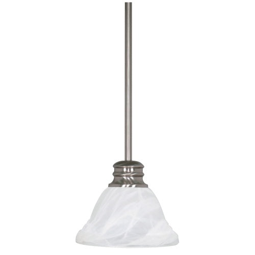 Nuvo Lighting 60-365 Empire Mini Pendant - Brushed Nickel / Alabaster