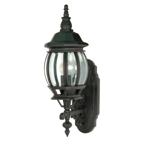 Nuvo Lighting 60-887 Central Park Outdoor Entrance Wall Light - Textured Black
